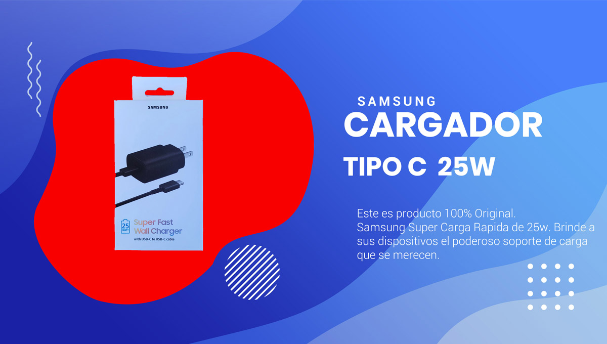 cargador 25w original