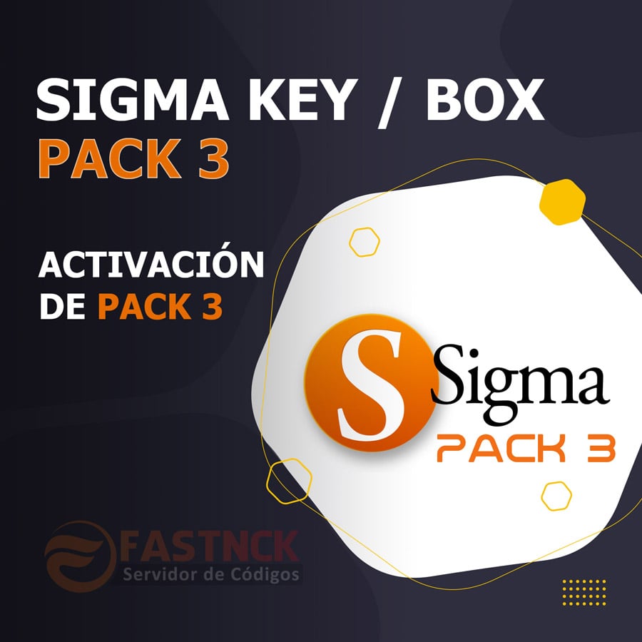 Activar pack 3 para Sigma Key / Sigma Box